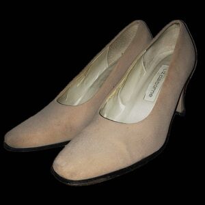 beige Liz Claiborne chunky heels